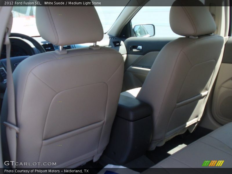 White Suede / Medium Light Stone 2012 Ford Fusion SEL