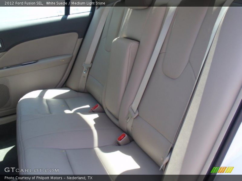 White Suede / Medium Light Stone 2012 Ford Fusion SEL