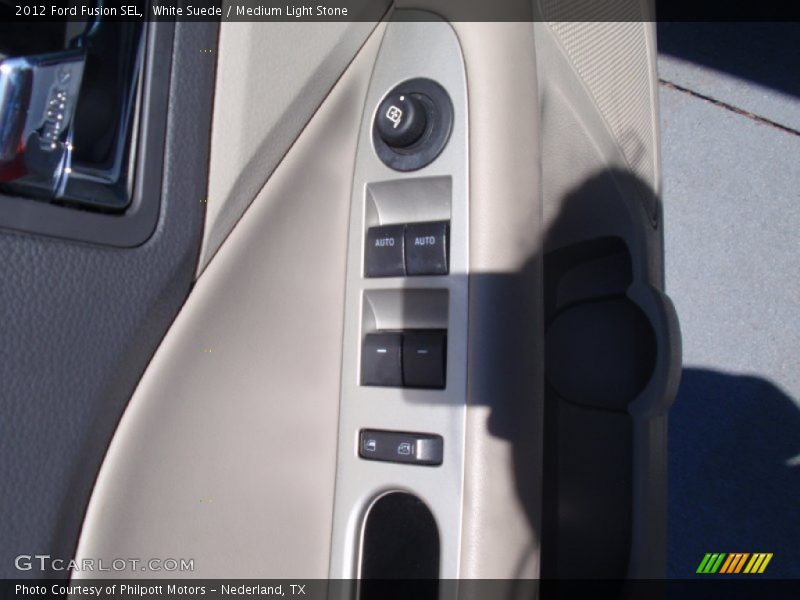 White Suede / Medium Light Stone 2012 Ford Fusion SEL