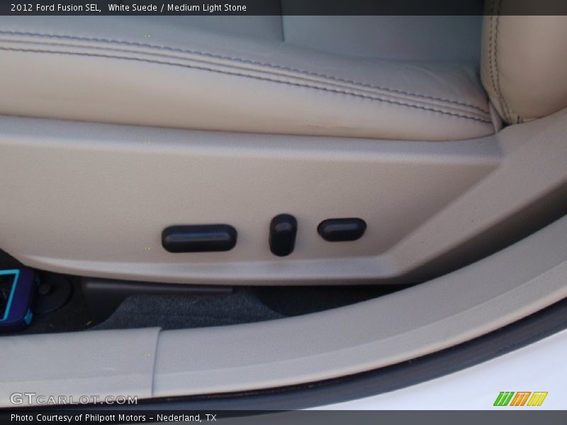 White Suede / Medium Light Stone 2012 Ford Fusion SEL