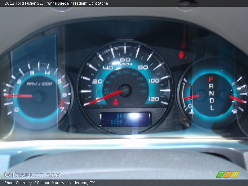 White Suede / Medium Light Stone 2012 Ford Fusion SEL