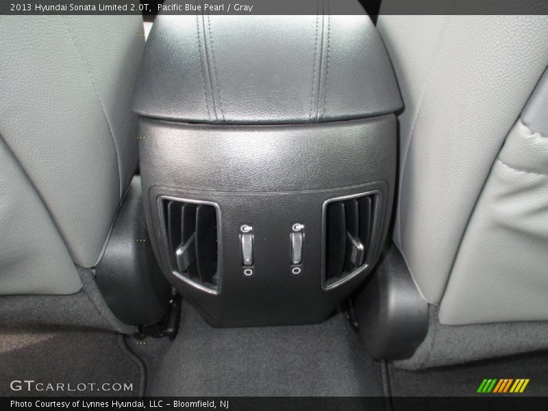 Pacific Blue Pearl / Gray 2013 Hyundai Sonata Limited 2.0T