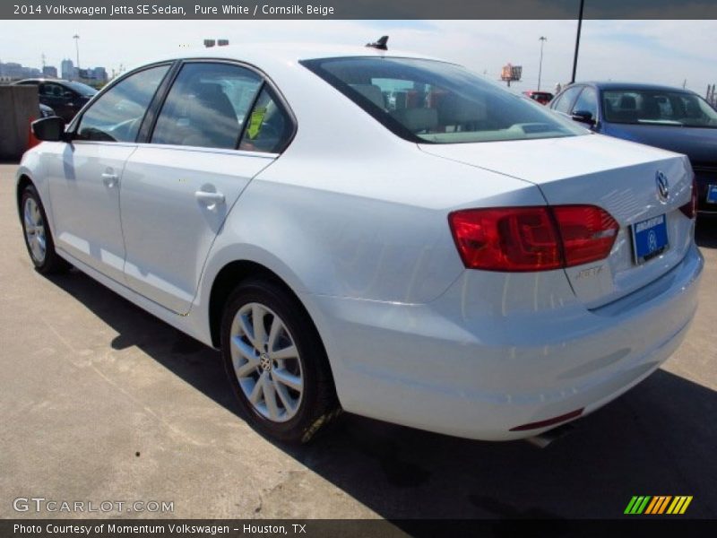 Pure White / Cornsilk Beige 2014 Volkswagen Jetta SE Sedan