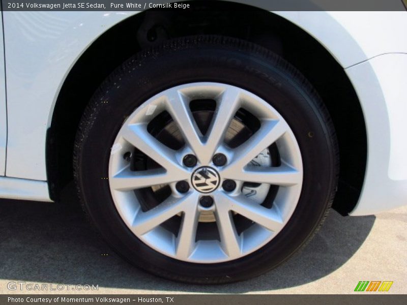 Pure White / Cornsilk Beige 2014 Volkswagen Jetta SE Sedan