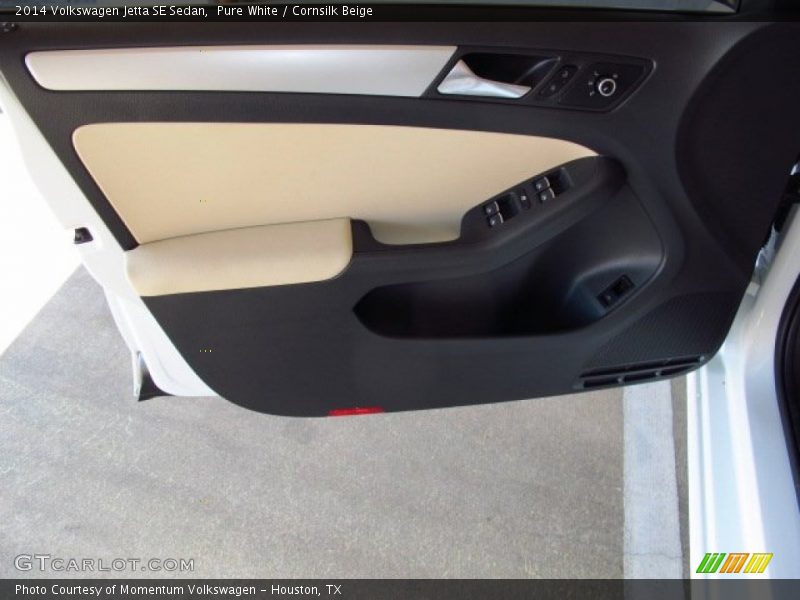 Pure White / Cornsilk Beige 2014 Volkswagen Jetta SE Sedan