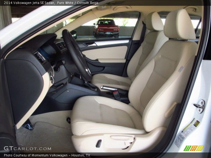 Pure White / Cornsilk Beige 2014 Volkswagen Jetta SE Sedan