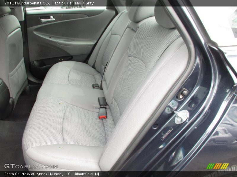 Pacific Blue Pearl / Gray 2011 Hyundai Sonata GLS