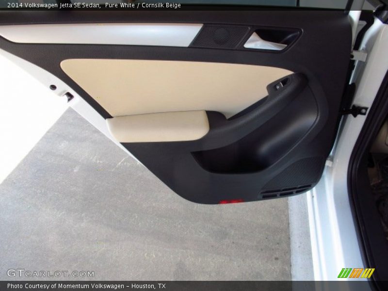 Pure White / Cornsilk Beige 2014 Volkswagen Jetta SE Sedan