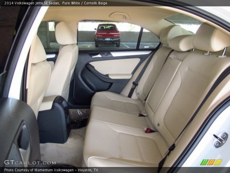 Pure White / Cornsilk Beige 2014 Volkswagen Jetta SE Sedan