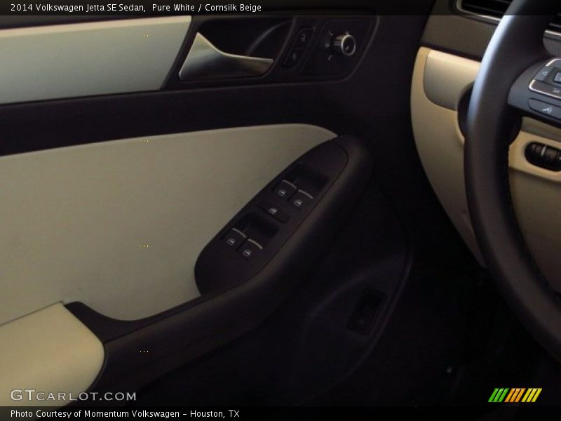 Pure White / Cornsilk Beige 2014 Volkswagen Jetta SE Sedan