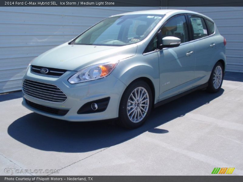 Ice Storm / Medium Light Stone 2014 Ford C-Max Hybrid SEL