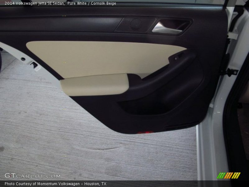 Pure White / Cornsilk Beige 2014 Volkswagen Jetta SE Sedan