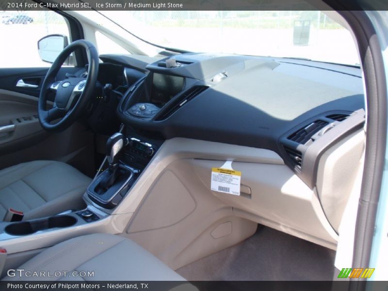 Ice Storm / Medium Light Stone 2014 Ford C-Max Hybrid SEL