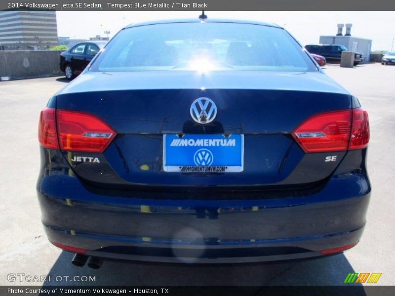 Tempest Blue Metallic / Titan Black 2014 Volkswagen Jetta SE Sedan