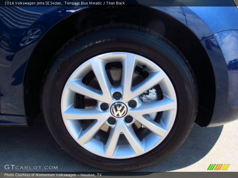 Tempest Blue Metallic / Titan Black 2014 Volkswagen Jetta SE Sedan