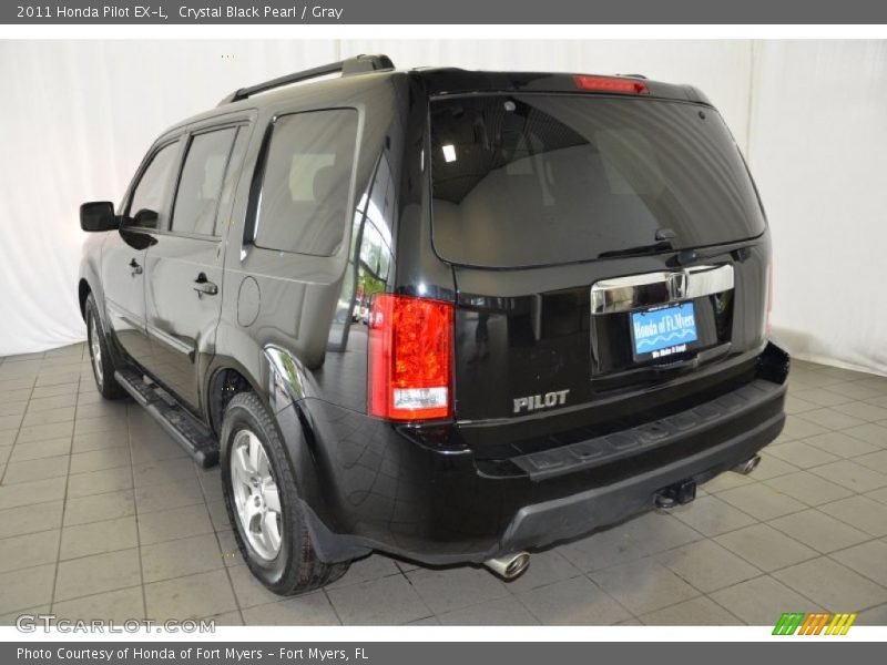 Crystal Black Pearl / Gray 2011 Honda Pilot EX-L