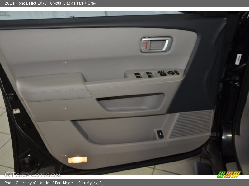 Crystal Black Pearl / Gray 2011 Honda Pilot EX-L