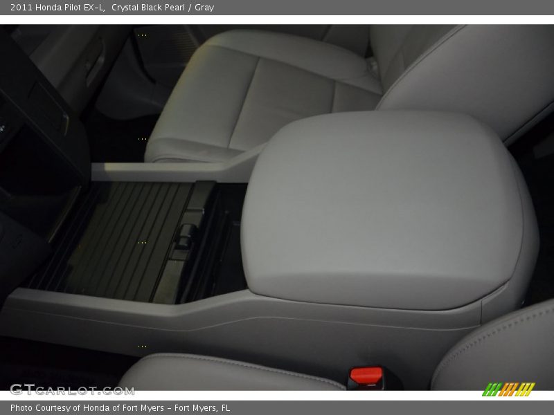 Crystal Black Pearl / Gray 2011 Honda Pilot EX-L