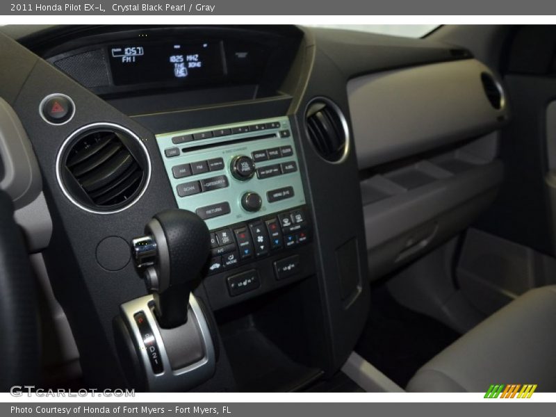 Crystal Black Pearl / Gray 2011 Honda Pilot EX-L