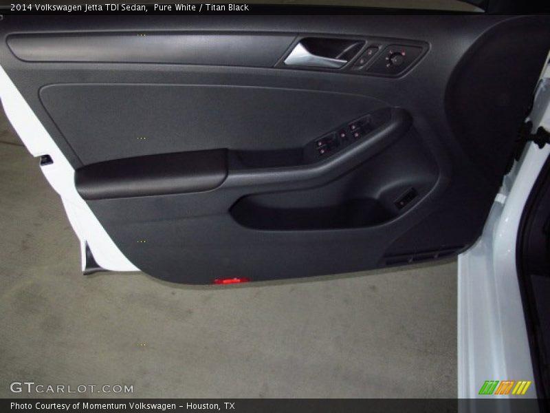 Pure White / Titan Black 2014 Volkswagen Jetta TDI Sedan