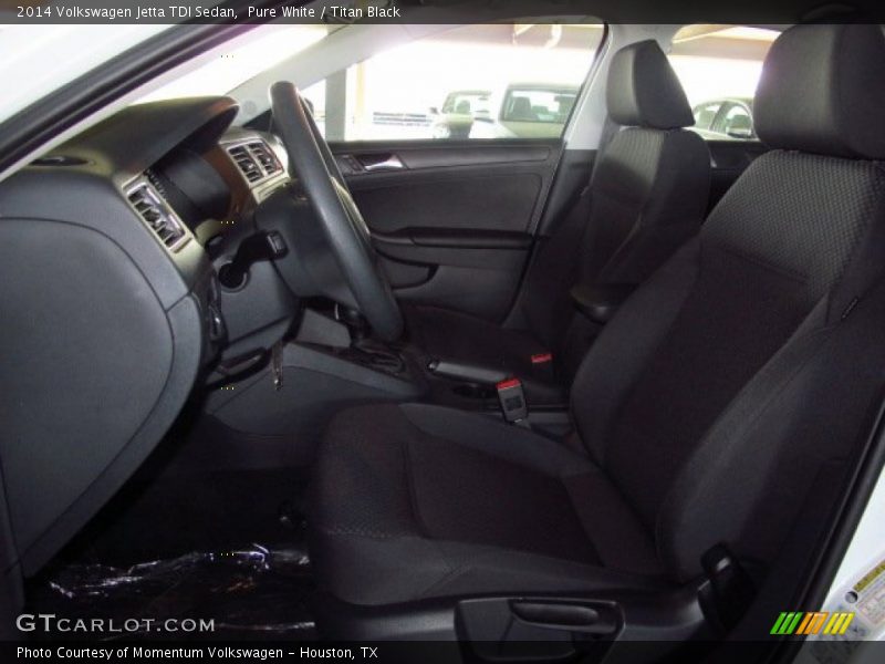 Pure White / Titan Black 2014 Volkswagen Jetta TDI Sedan