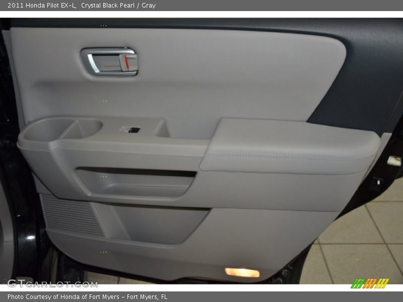 Crystal Black Pearl / Gray 2011 Honda Pilot EX-L
