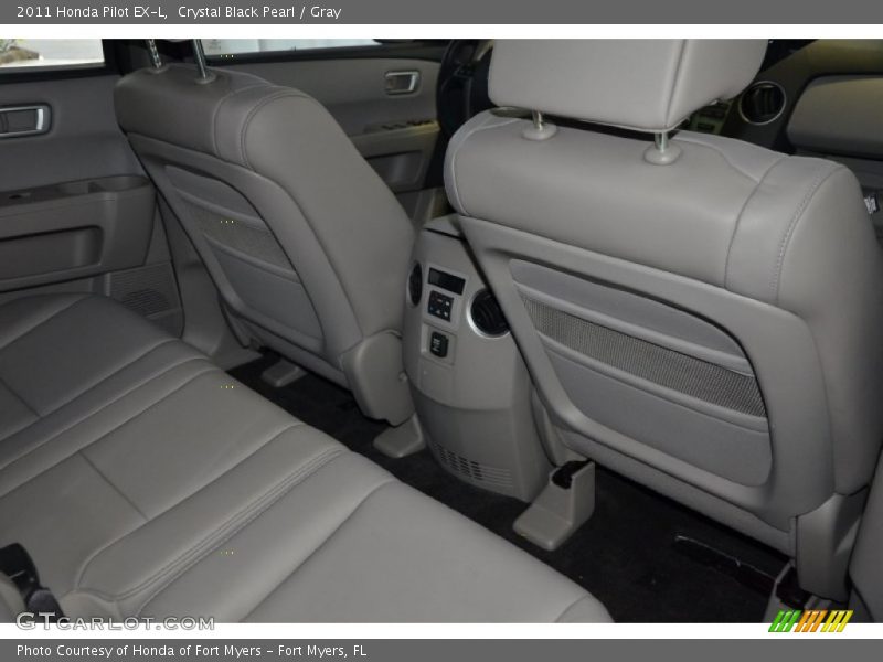 Crystal Black Pearl / Gray 2011 Honda Pilot EX-L