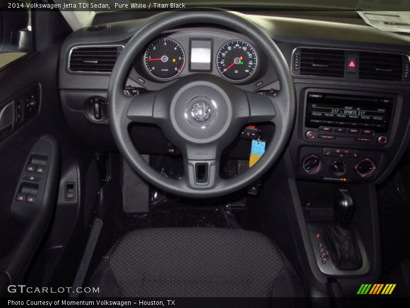 Pure White / Titan Black 2014 Volkswagen Jetta TDI Sedan