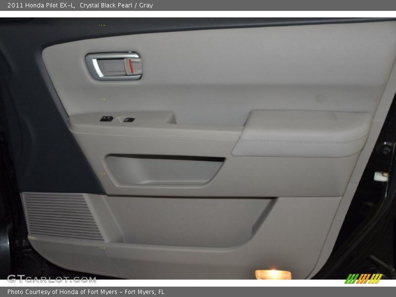 Crystal Black Pearl / Gray 2011 Honda Pilot EX-L