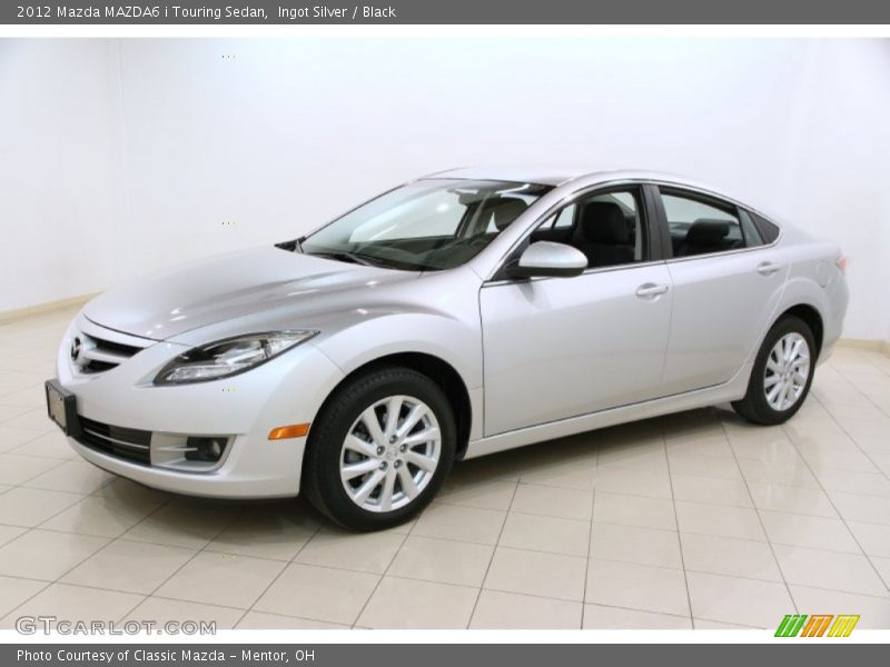 Ingot Silver / Black 2012 Mazda MAZDA6 i Touring Sedan