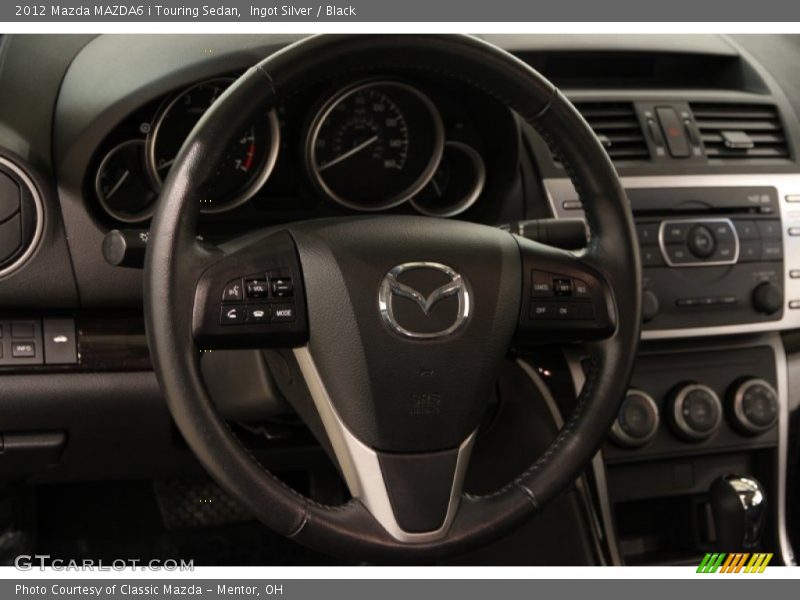 Ingot Silver / Black 2012 Mazda MAZDA6 i Touring Sedan