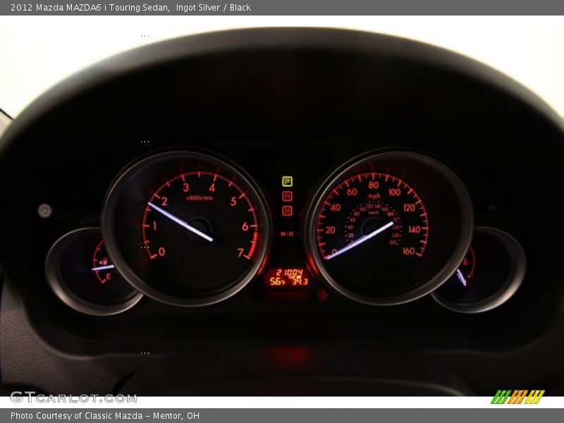 Ingot Silver / Black 2012 Mazda MAZDA6 i Touring Sedan