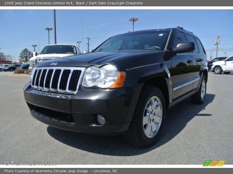 Black / Dark Slate Gray/Light Graystone 2008 Jeep Grand Cherokee Limited 4x4