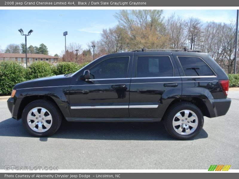 Black / Dark Slate Gray/Light Graystone 2008 Jeep Grand Cherokee Limited 4x4