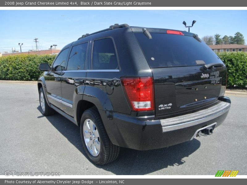 Black / Dark Slate Gray/Light Graystone 2008 Jeep Grand Cherokee Limited 4x4