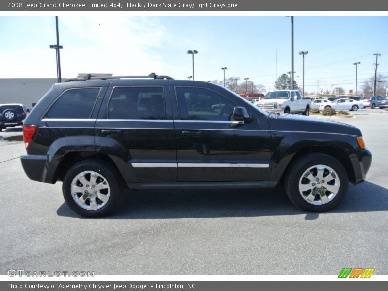 Black / Dark Slate Gray/Light Graystone 2008 Jeep Grand Cherokee Limited 4x4