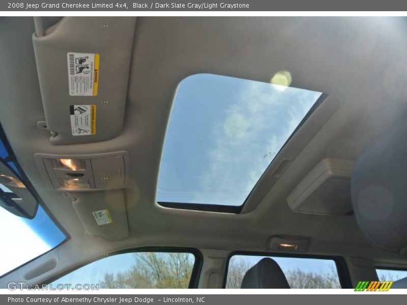 Black / Dark Slate Gray/Light Graystone 2008 Jeep Grand Cherokee Limited 4x4