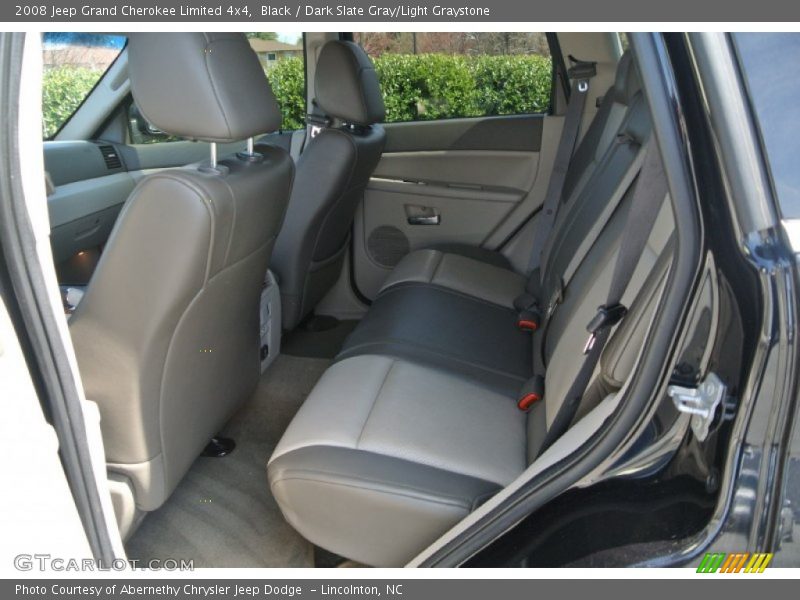 Black / Dark Slate Gray/Light Graystone 2008 Jeep Grand Cherokee Limited 4x4
