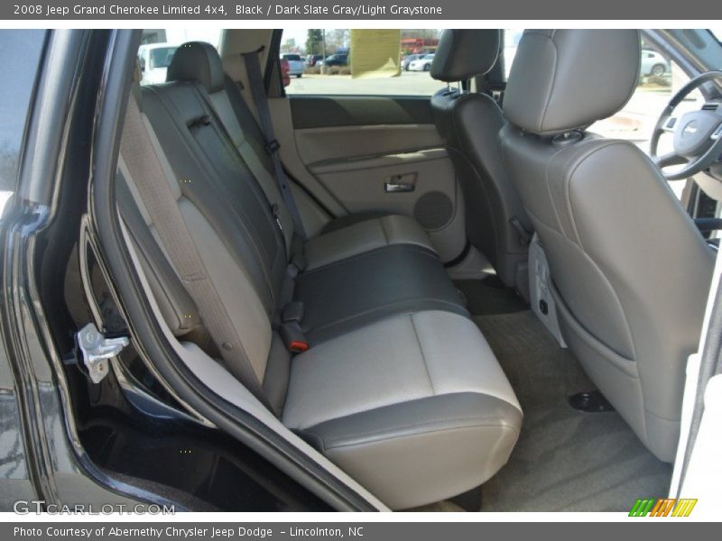 Black / Dark Slate Gray/Light Graystone 2008 Jeep Grand Cherokee Limited 4x4