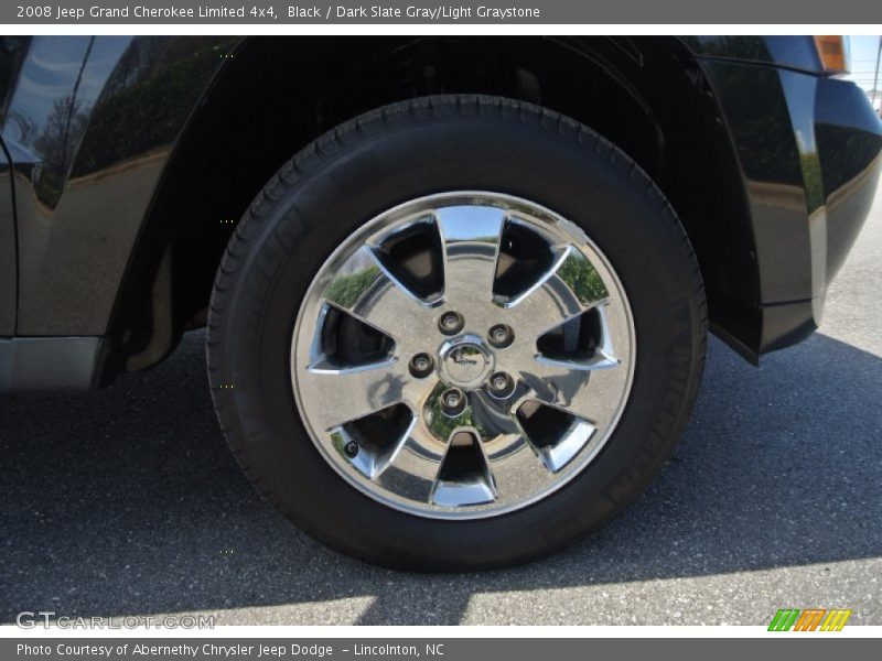 Black / Dark Slate Gray/Light Graystone 2008 Jeep Grand Cherokee Limited 4x4