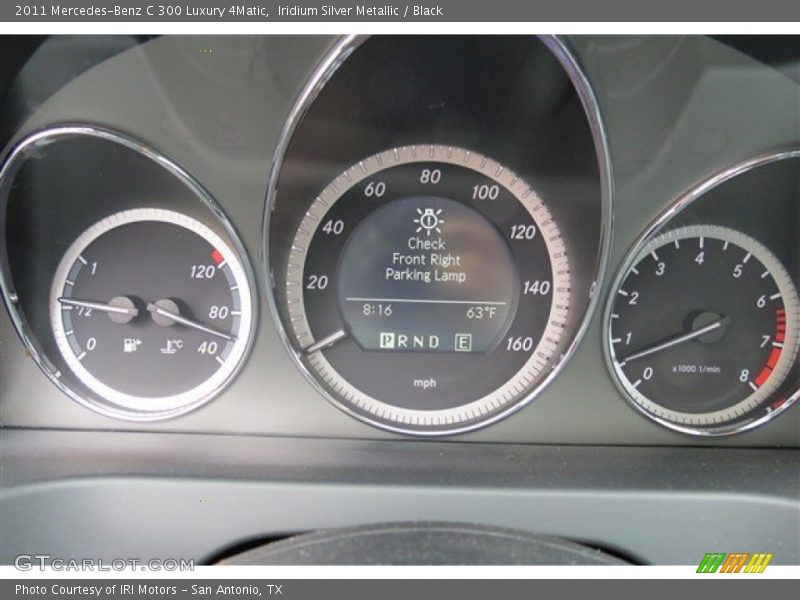 Iridium Silver Metallic / Black 2011 Mercedes-Benz C 300 Luxury 4Matic