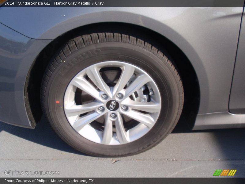 Harbor Gray Metallic / Gray 2014 Hyundai Sonata GLS