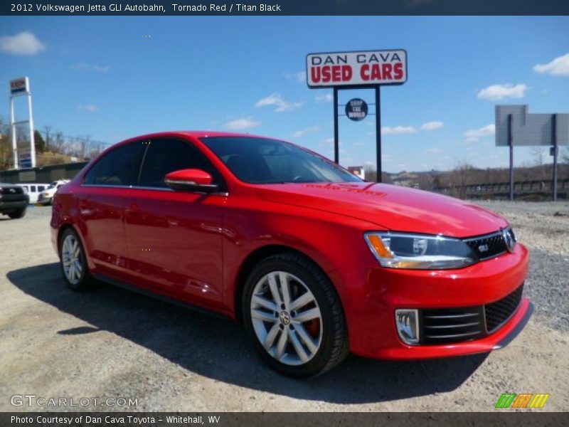 Tornado Red / Titan Black 2012 Volkswagen Jetta GLI Autobahn