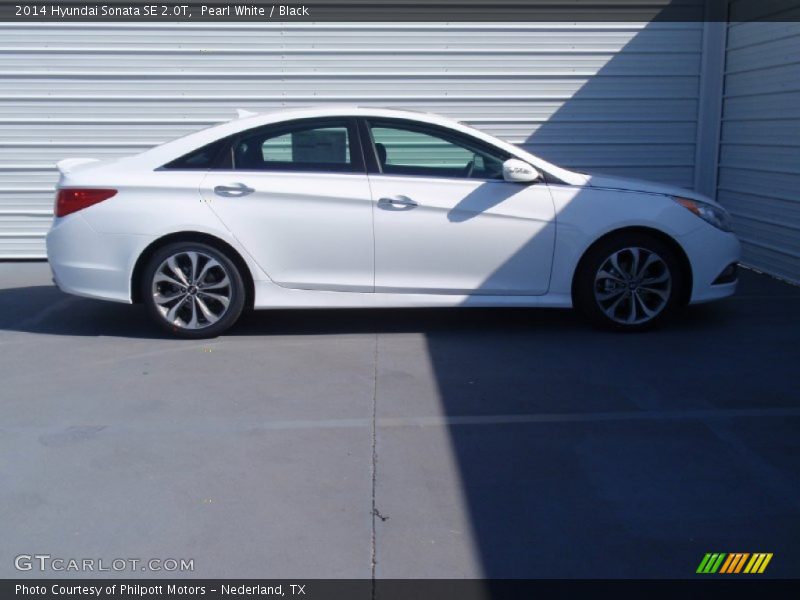 Pearl White / Black 2014 Hyundai Sonata SE 2.0T