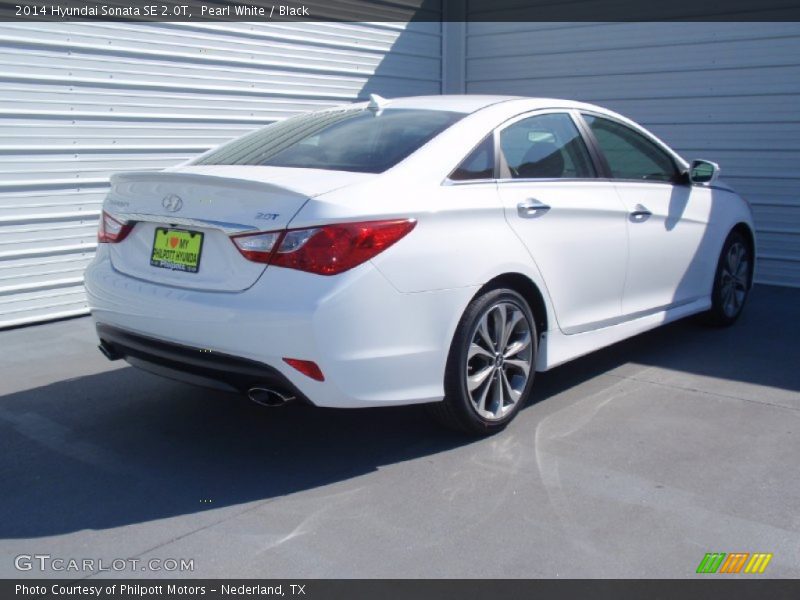 Pearl White / Black 2014 Hyundai Sonata SE 2.0T