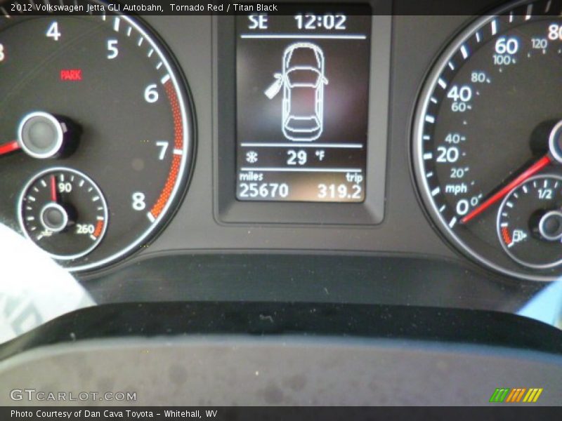 Tornado Red / Titan Black 2012 Volkswagen Jetta GLI Autobahn