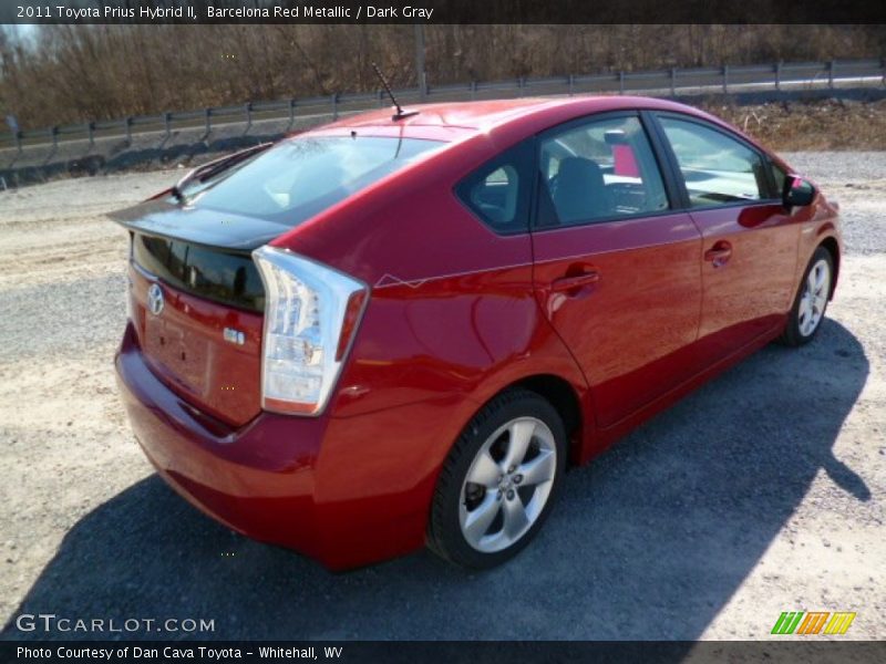 Barcelona Red Metallic / Dark Gray 2011 Toyota Prius Hybrid II