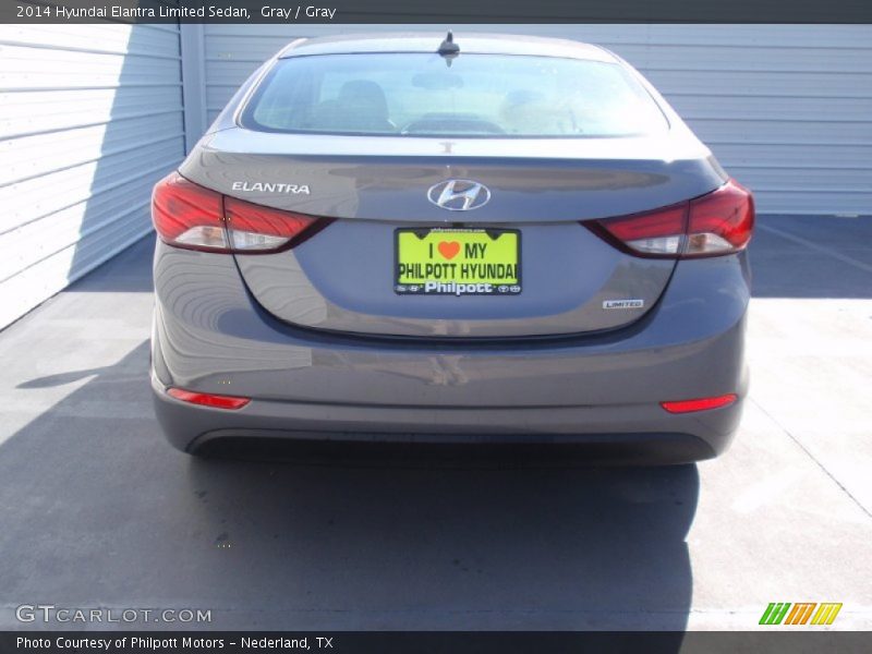 Gray / Gray 2014 Hyundai Elantra Limited Sedan
