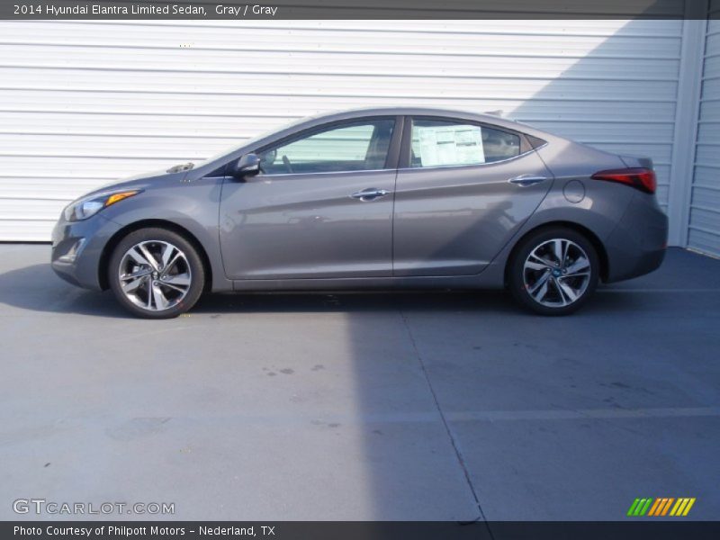 Gray / Gray 2014 Hyundai Elantra Limited Sedan