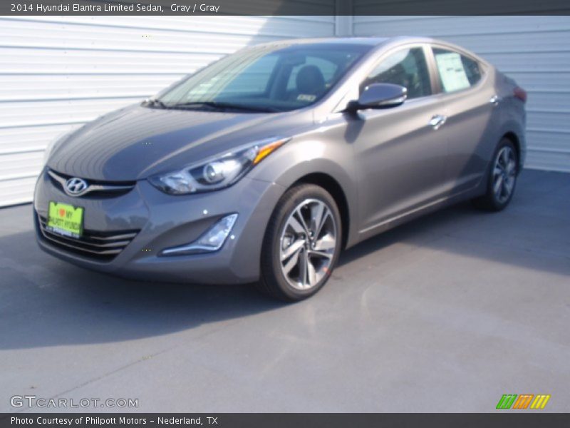 Gray / Gray 2014 Hyundai Elantra Limited Sedan